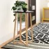 Harmoni Bambu Çiçeklik Saksı Standı 60 cm Siyah Tabla