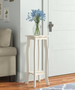 Jasper Ahşap Çiçeklik 2 Raflı 76 cm Beyaz