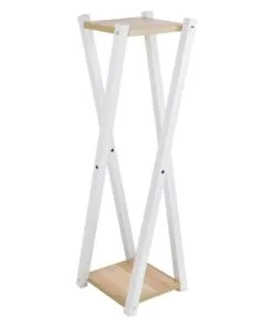 Perla Ahşap MDF 2 Raflı 80 cm Çiçeklik Beyaz