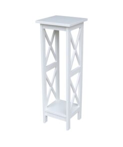 Sante Ahşap Çiçeklik 2 Raflı 90 cm Beyaz