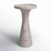 Tulas Mermer Saksı Standı Tek Katlı 56 cm Bej