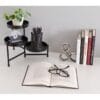 Adina Metal Çiçeklik 3 Raflı 26 cm Siyah