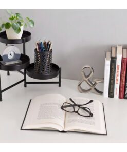 Adina Metal Çiçeklik 3 Raflı 26 cm Siyah