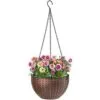 Alba Kahverengi Plastik Asma Çiçeklik 66 cm