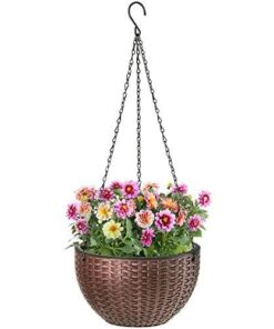 Alba Kahverengi Plastik Asma Çiçeklik 66 cm