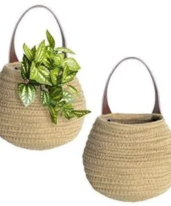 Alto Kahverengi Pamuk Jute 20 cm Duvar Çiçekliği