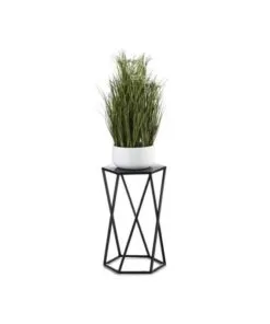 Archiva Metal Çiçeklik 40 cm Siyah