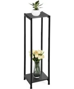 Arland Metal Çiçeklik Sehpa 2 Raflı 102 cm