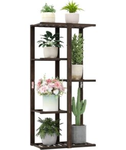 Aurora 7 Raflı Bambu Çiçeklik 84 cm