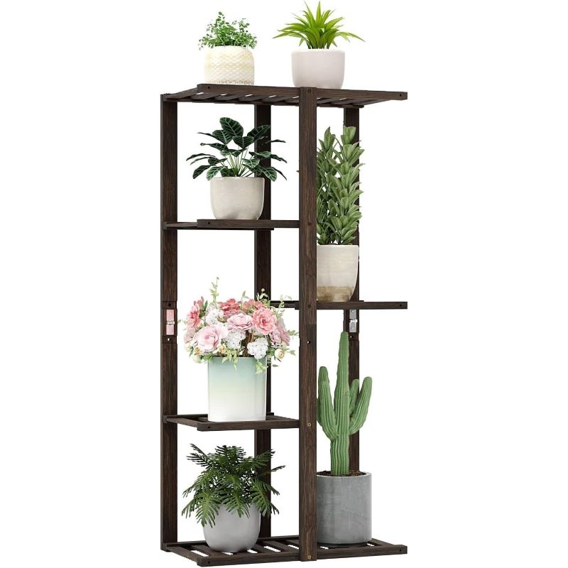 Aurora 7 Raflı Bambu Çiçeklik 84 cm