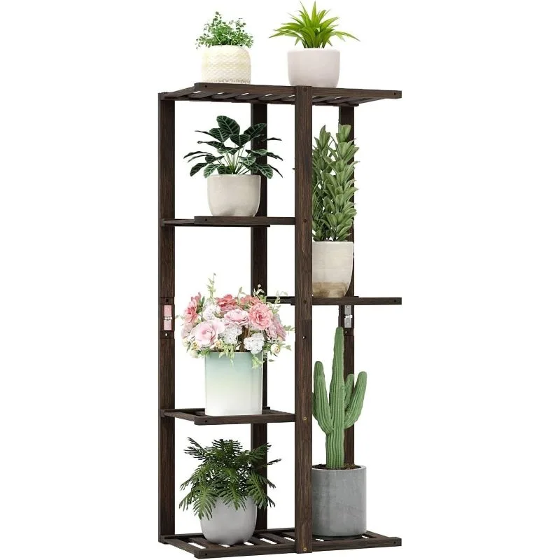Aurora 7 Raflı Bambu Çiçeklik 84 cm Aurora 7 Raflı Bambu Çiçeklik 84 cm