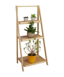 Casa Bambu Çiçeklik 3 Raflı 100 cm Kahverengi