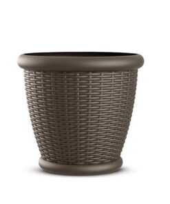 Behome Plastik Çiçeklik 42 cm Kahverengi