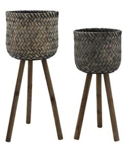 Bellini Ahşap Çiçeklik 59 cm Kahverengi