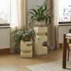Modenza Beton Çiçeklik 1 Raflı 77 cm Gri