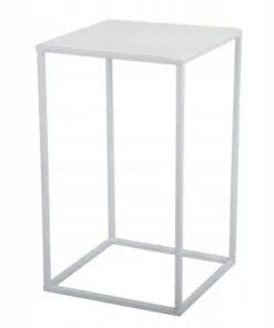 Bianco Metal Çiçeklik 40 cm Beyaz