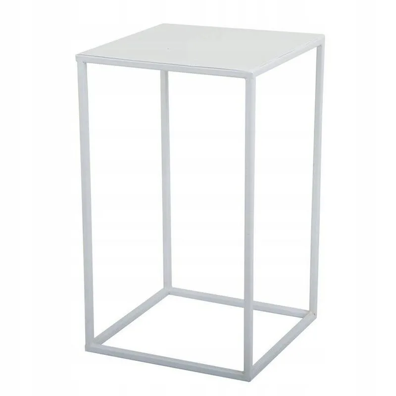Bianco Metal Çiçeklik 40 cm Beyaz