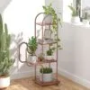 Bolsena Metal Çiçeklik 4 Raflı 82 cm Minimalist