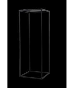 Bookenzo Metal Çiçeklik 77 cm Siyah Altın Beyaz