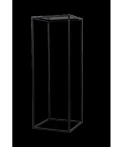 Bookenzo Metal Çiçeklik 77 cm Siyah Altın Beyaz
