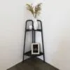 Booketta 2 Katlı Metal Çiçeklik 70 cm Antrasit Yeşil