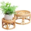 Casa Rattan Tek Raflı 30 cm Çiçeklik (2’li Set) Casa Rattan Tek Raflı 30 cm Çiçeklik (2’li Set)