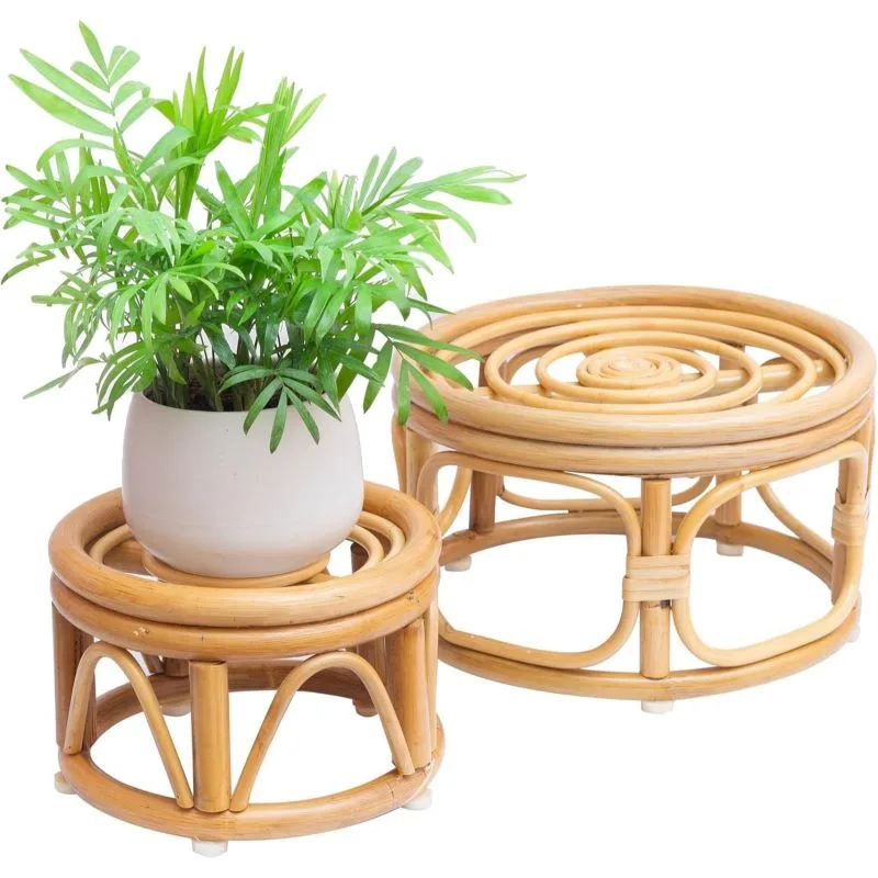 Casa Rattan Tek Raflı 30 cm Çiçeklik (2’li Set) Casa Rattan Tek Raflı 30 cm Çiçeklik (2’li Set)