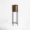 Cascade Metal Çiçeklik 1 Raflı 84 cm Siyah-Kahve