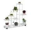 Urbana Çelik Çiçeklik 9 Raflı 92 cm Beyaz