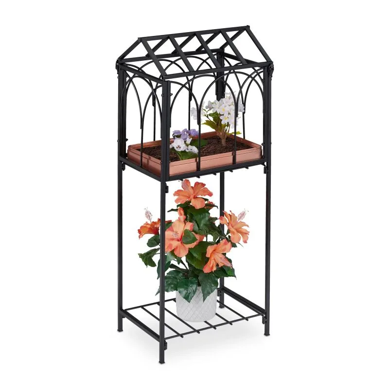 Displayo Çelik Çiçeklik  82 cm Siyah