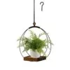 Dolce 62 cm Siyah Demir Makrome Saksılık