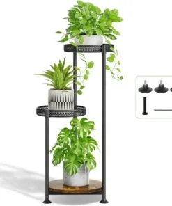 Donatella Metal Çiçeklik 3 Raflı 90 cm