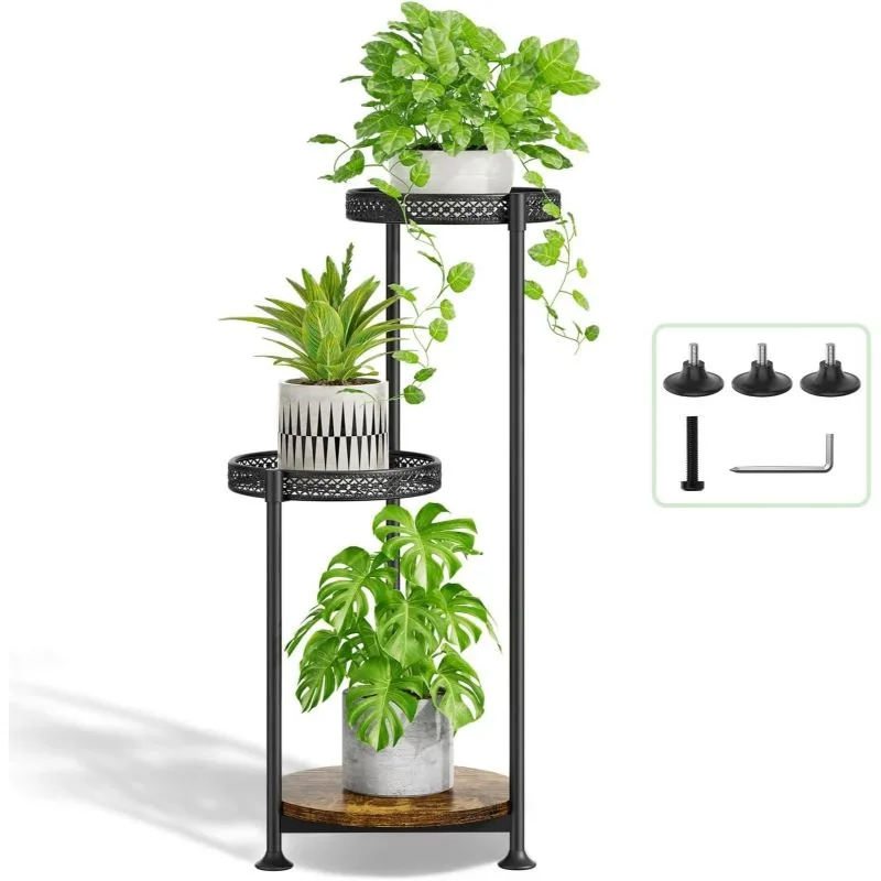 Donatella Metal Çiçeklik 3 Raflı 90 cm