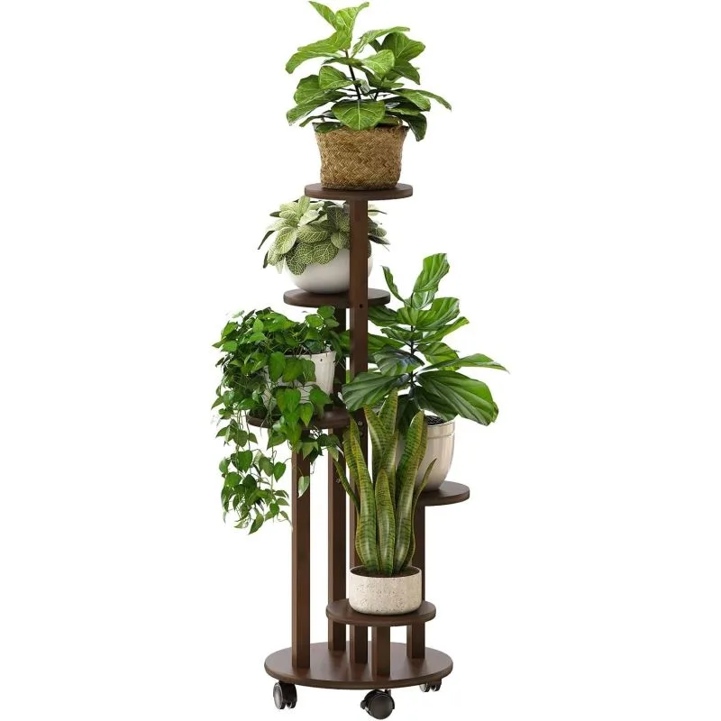 Elara Bambu Çiçeklik 90 cm 5 Raflı Elara Bambu Çiçeklik 90 cm 5 Raflı