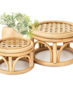 Emilia Rattan Çiçeklik 2'li Set 20 cm