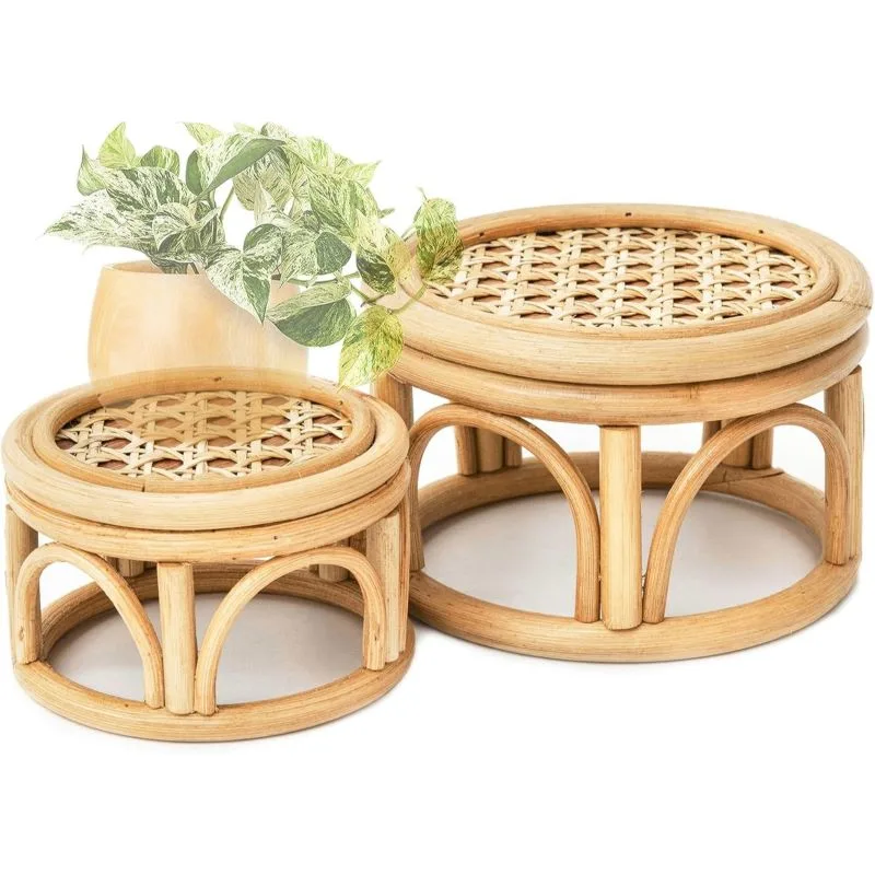 Emilia Rattan Çiçeklik 2’li Set 20 cm