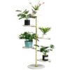 Fable Metal Çiçeklik 5 Raflı 125 cm Altın