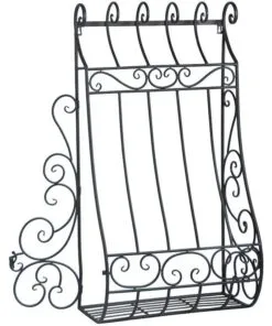 Floatta Metal Çiçeklik  92 cm Siyah