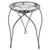 Giselle Metal Çiçeklik 1 Raflı 54 cm Siyah