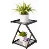Jolie Metal Çiçeklik 2 Raflı 36 cm
