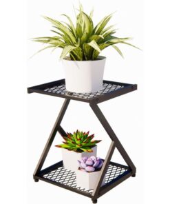 Jolie Metal Çiçeklik 2 Raflı 36 cm