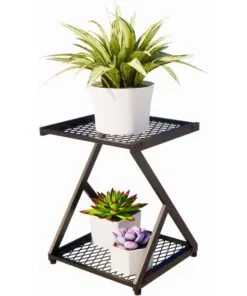 Jolie Metal Çiçeklik 2 Raflı 36 cm