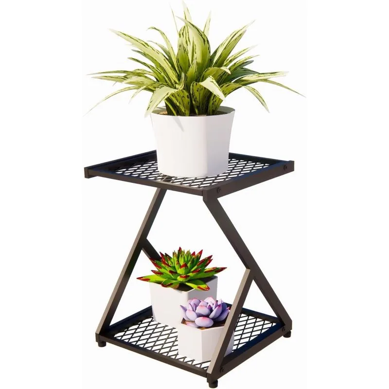 Jolie Metal Çiçeklik 2 Raflı 36 cm
