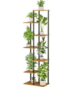 Lark Metal Çiçeklik 7 Raflı 133 cm MDF Raf