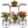 Lexio Metal Çiçeklik  75 cm Siyah