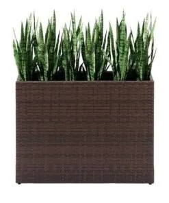 Liana Metal Rattan Çiçeklik 61 cm Kahverengi
