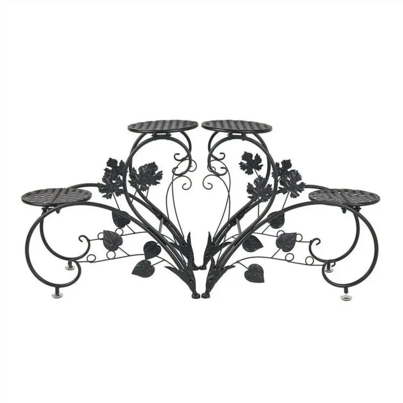 Libretti Metal Çiçeklik 43 cm Siyah