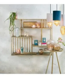 Libretto Metal Çiçeklik Sehpa 120 cm Altın