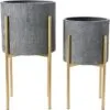 Lucia Metal Çiçeklik 2 Parça Set 60 cm