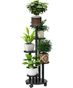 Madeleine Bambu Çiçeklik 5 Raflı 90 cm